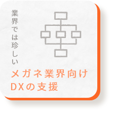 業界では珍しい / メガネ業界向けDX支援